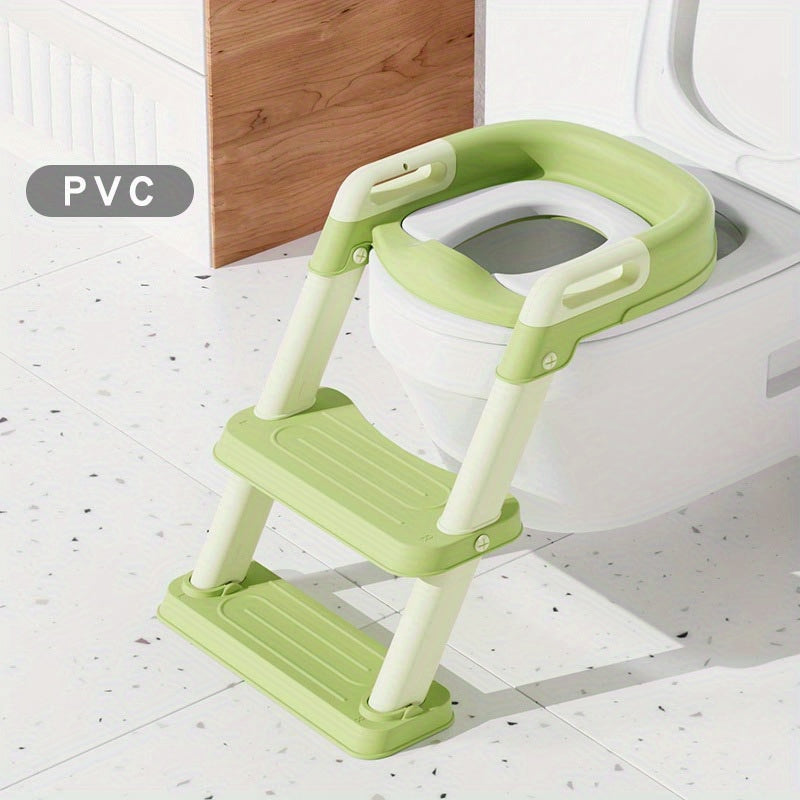 Children's Potty Training Toilet Seat with Step Stool Secure Comfortable for Little Ones