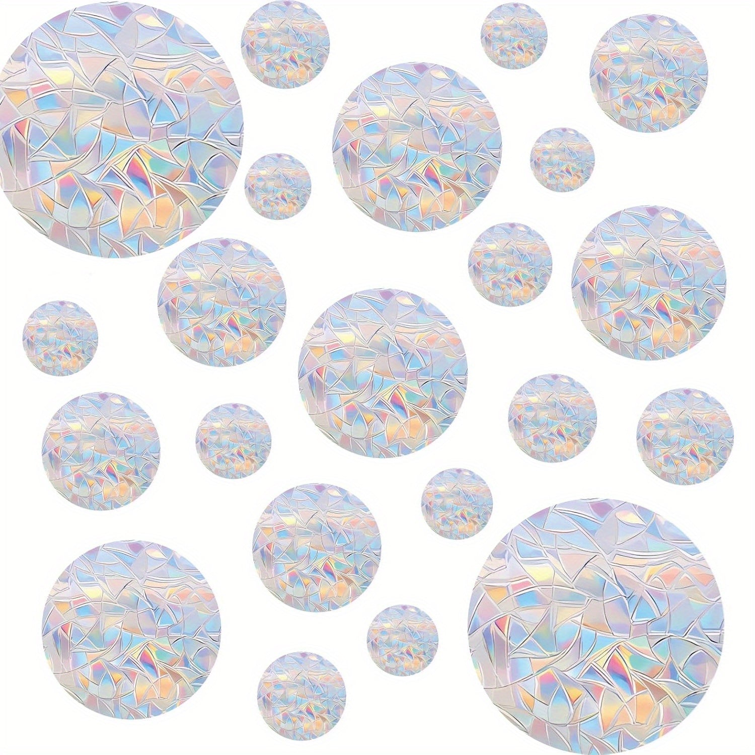 26-Piece Bird Strike Prevention Window Decals Rainbow Suncatcher Stickers Anti-Collision