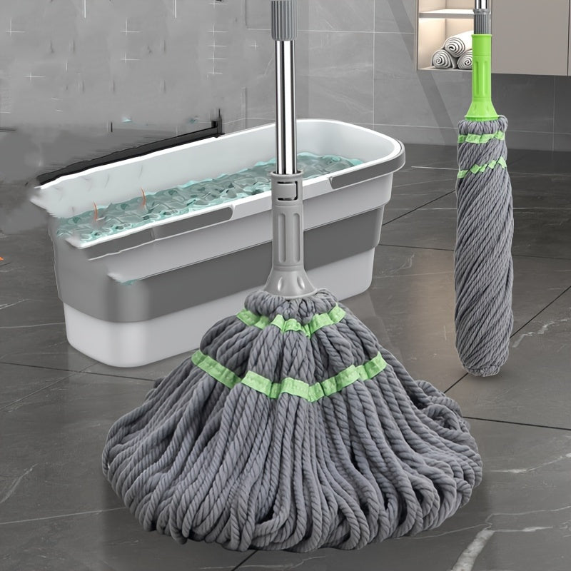 Microfiber Hand Mop for All Floor Types Durable Absorbent Cleaning Tool