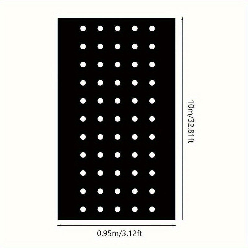 Durable PE Weed Barrier Fabric 95cm x 10m Pre-Punched Garden Ground Cover