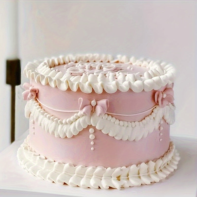 Tort bezash uchun 4 ta zanglamaydigan po'latdan yasalgan quvurlar to'plami, Bow, Leaf, Lily naqshlari