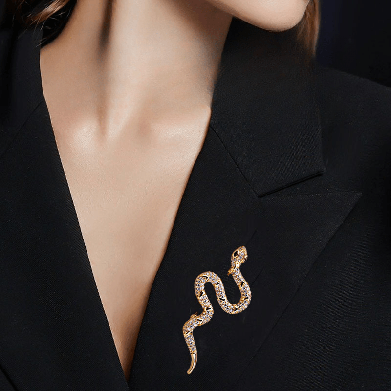 Zarif Luks Rhinestone Ilon Brosh - Ayollar Kiyimlari uchun Vintage Shisha Pin, Partiyalar va Norasmiy Kiymlar uchun Ideal