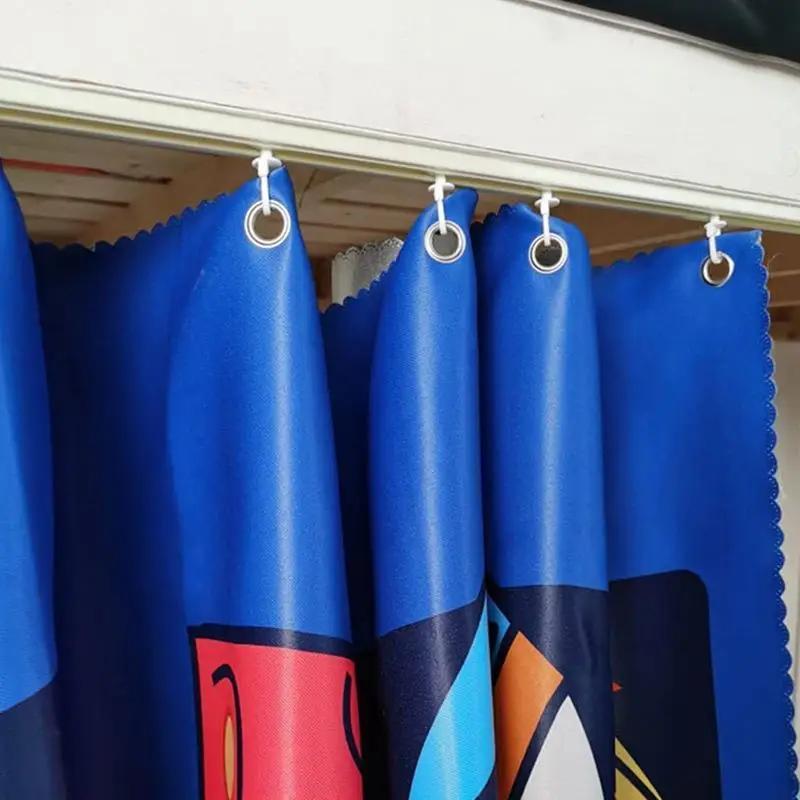 20 легких пластиковых крючков для занавесок белого цвета для карандашных складок в современном стиле, с возможностью подвешивания и элегантной отделкой.