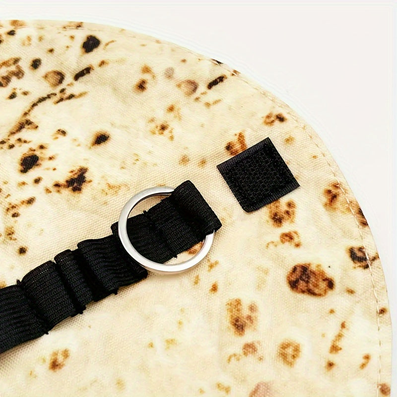 Canvas Wrap Pencil Case with Burrito Design Portable Stationery Organizer