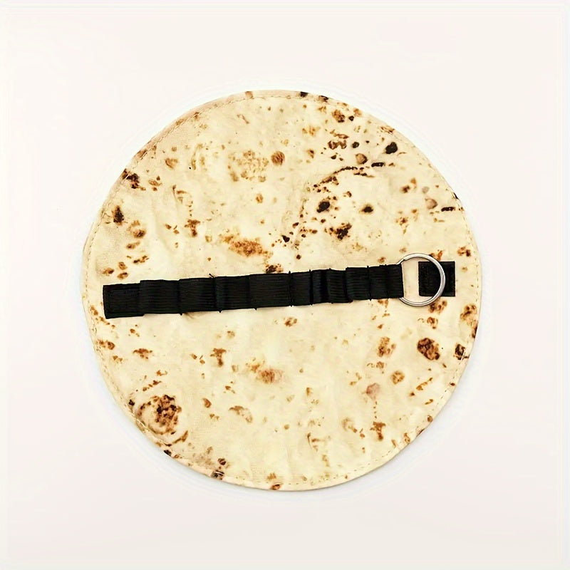 Canvas Wrap Pencil Case with Burrito Design Portable Stationery Organizer