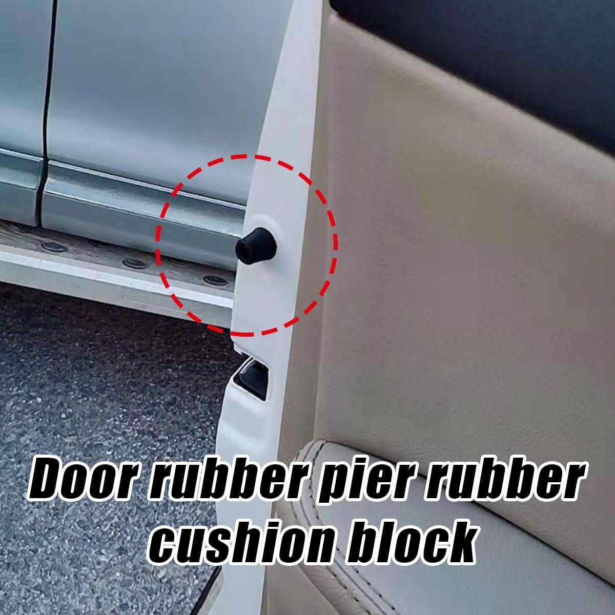 10 Pcs Rubber Car Door Overslam Bumper Guards Protector Auto Accessories