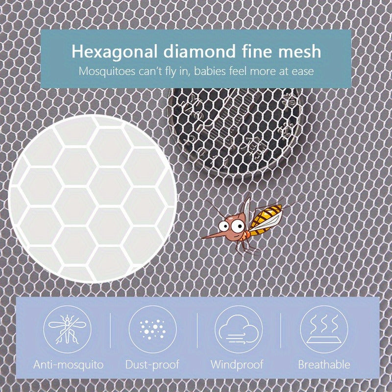 Bolalar aravachasi uchun hasharotlar tarmog'i, chivinlar va hasharotlarga qarshi himoya, avtomobil o'rindiqlari va kradllar uchun tarmoq