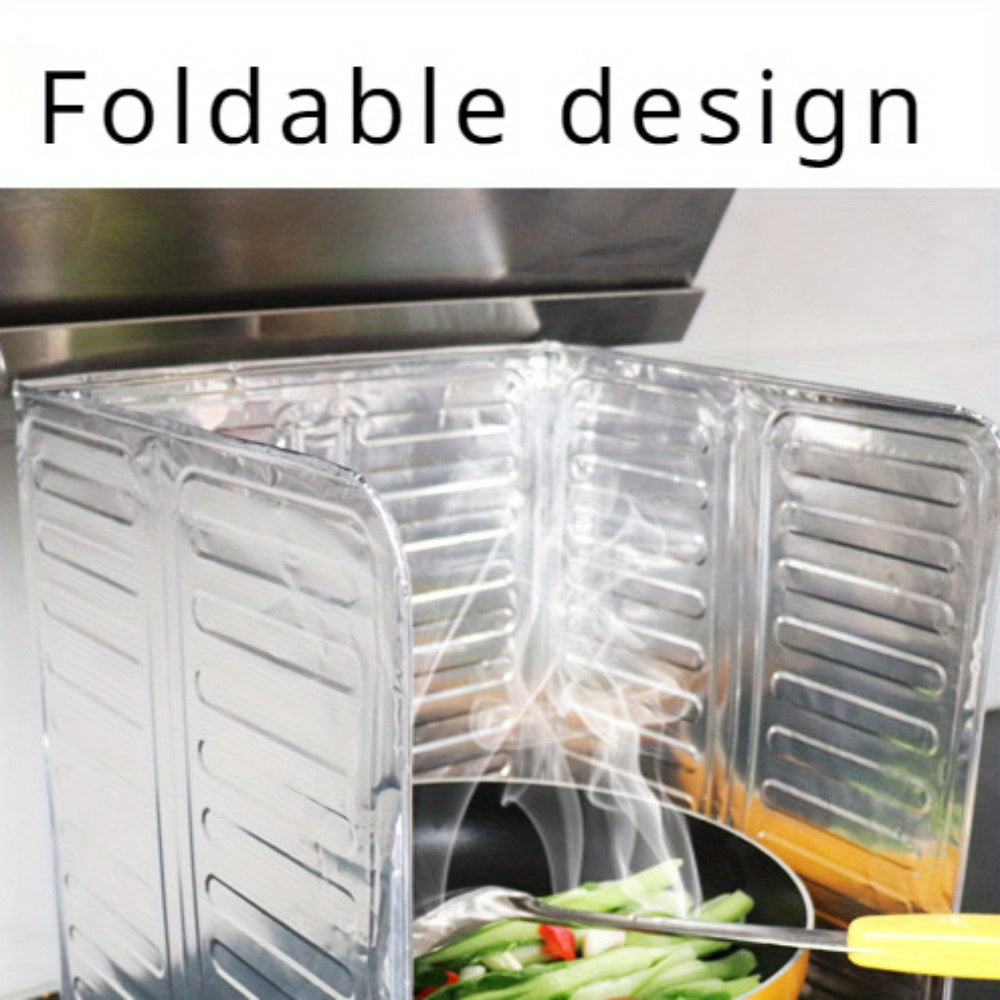 Oil Splash Guard Plate for Gas Stove, Aluminum Foil Insulation, 2 Pieces