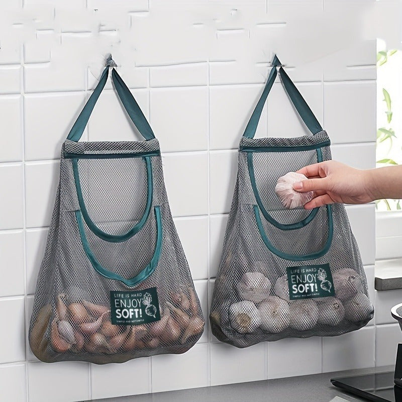Breathable Storage Bag for Garlic, Potatoes, Onions, Kitchen Organizer