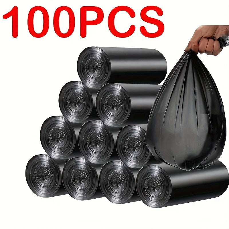 Small Disposable Garbage Bags Set of 100 for Kitchen Bathroom Living Room