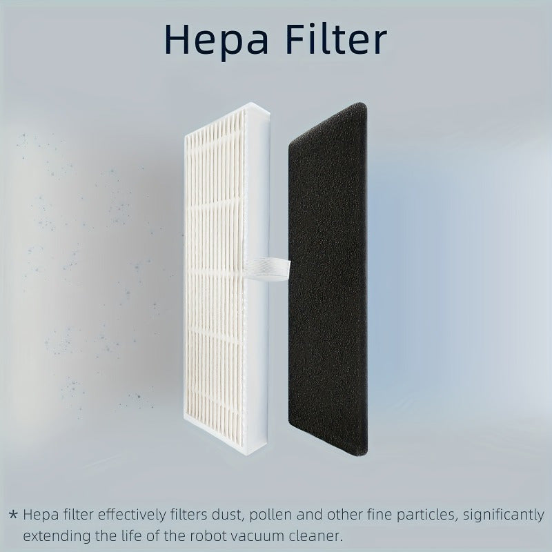 Robot Vacuum Cleaner Set with Multiple Brushes Filters and Mops for Home Use