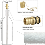 Fiberglass Torch Kit with Long-Life Wicks Safety Covers and Holders for DIY Bottle Torches