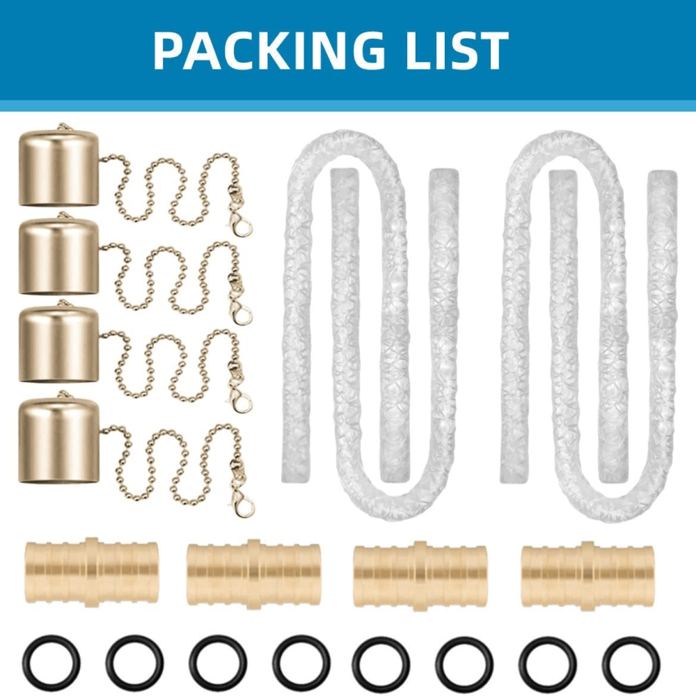 Fiberglass Torch Kit with Long-Life Wicks Safety Covers and Holders for DIY Bottle Torches