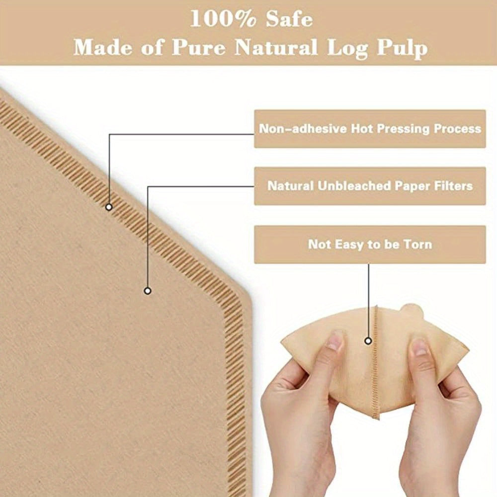 40 Pcs High-Quality Paper Coffee Filters for Pour Over and Drip Brewing