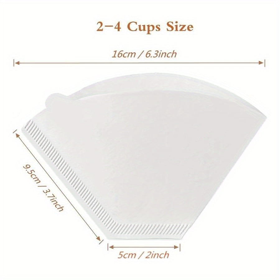 40 Pcs High-Quality Paper Coffee Filters for Pour Over and Drip Brewing