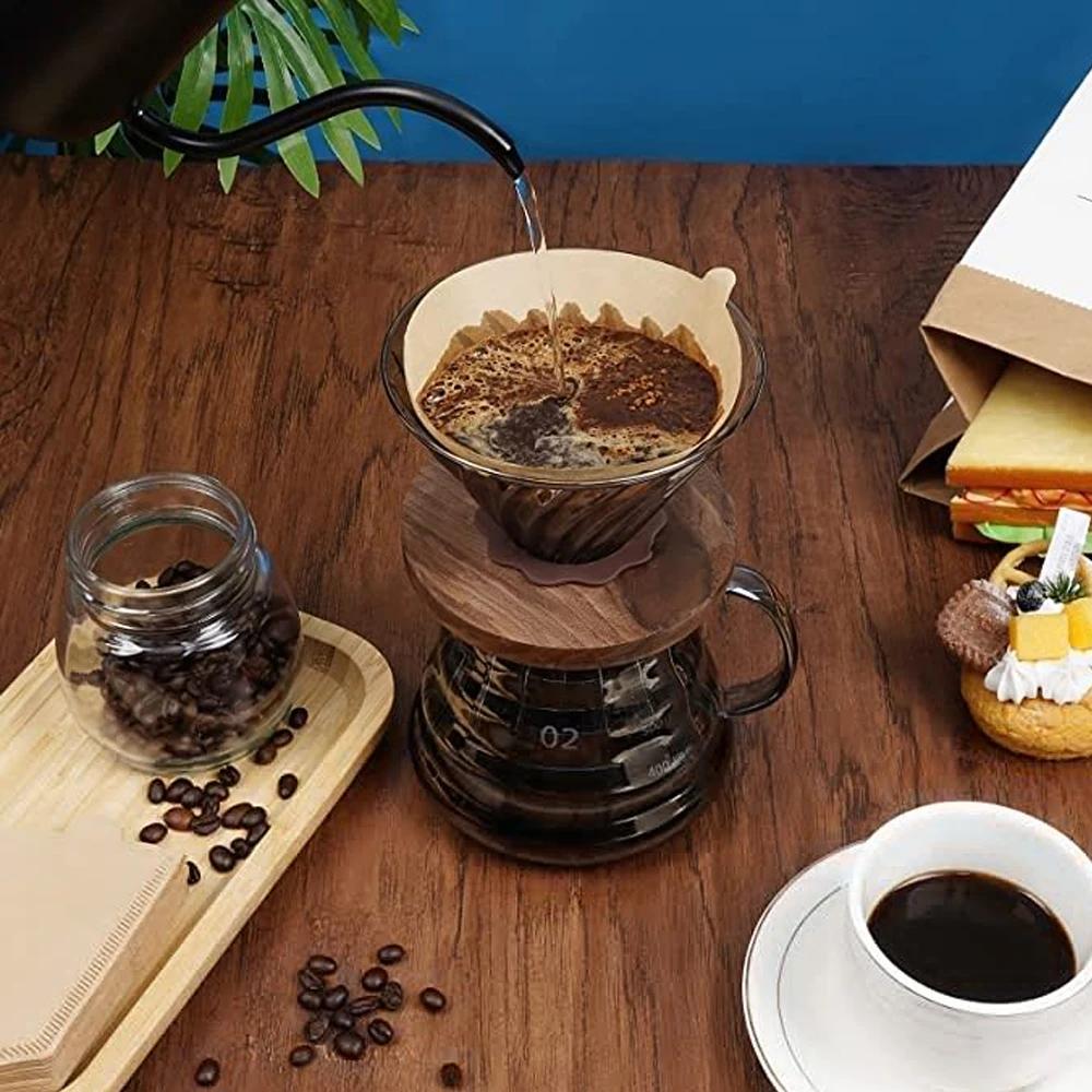 40 Pcs High-Quality Paper Coffee Filters for Pour Over and Drip Brewing