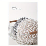 Chenille Hand Towel Quick Dry Lightweight Kitchen Bathroom Geometric Design