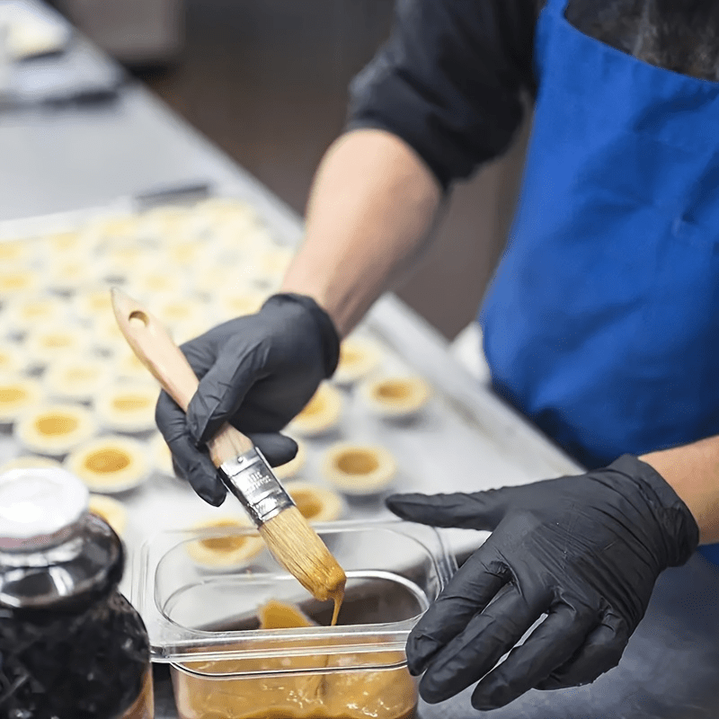 Black Disposable Nitrile Gloves Pack of 20 50 or 100 for Food Cleaning and Beauty