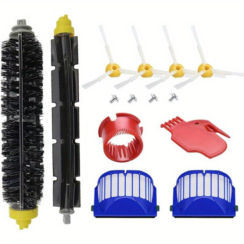 Пакет из 10 запасных частей для пылесосов-роботов iRobot 600 и 500 серии - содержит 2 главные щетки, 2 фильтра, 4 боковые щетки и 2 инструмента.