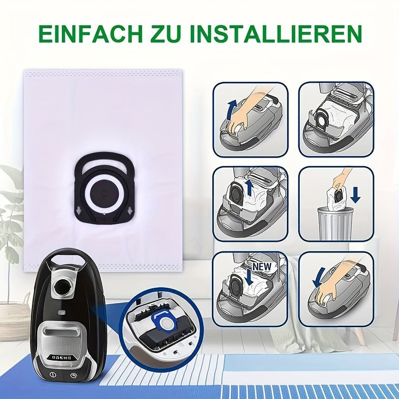 Rowenta X-Trem Power Compact uchun mo'ljallangan 10 ta yuqori sifatli vakuum tozalagich sumkasi - RO64Xx, RO63Xx, RO68Xx, RO39Xx, ZR200520 modellari bilan mos keladi.