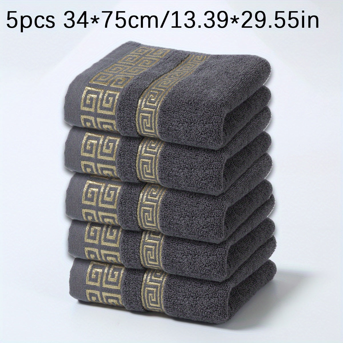 Cotton Hand Towels Soft Absorbent Embroidered for Couples or Valentine's 34x75cm or 50x100cm