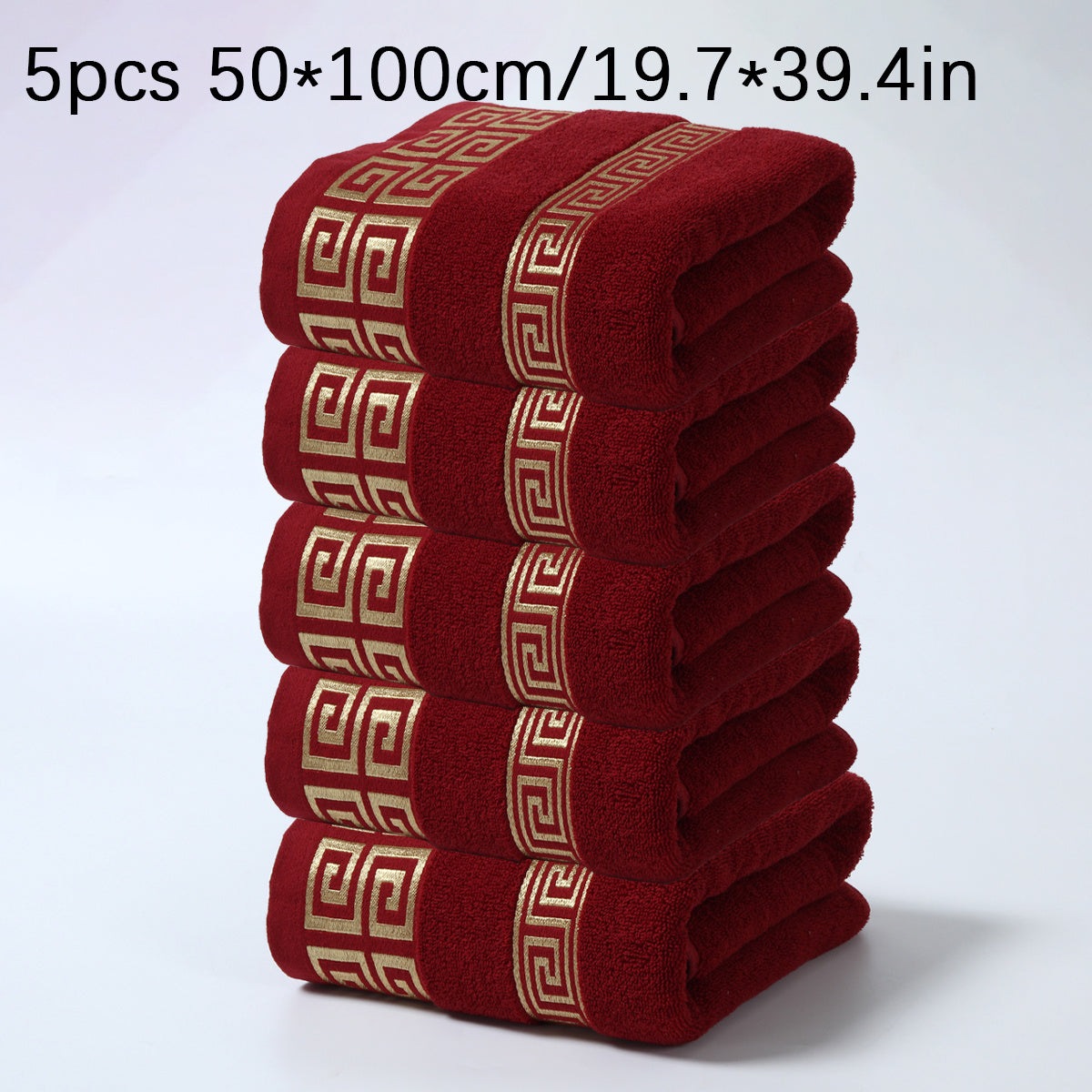 Cotton Hand Towels Soft Absorbent Embroidered for Couples or Valentine's 34x75cm or 50x100cm