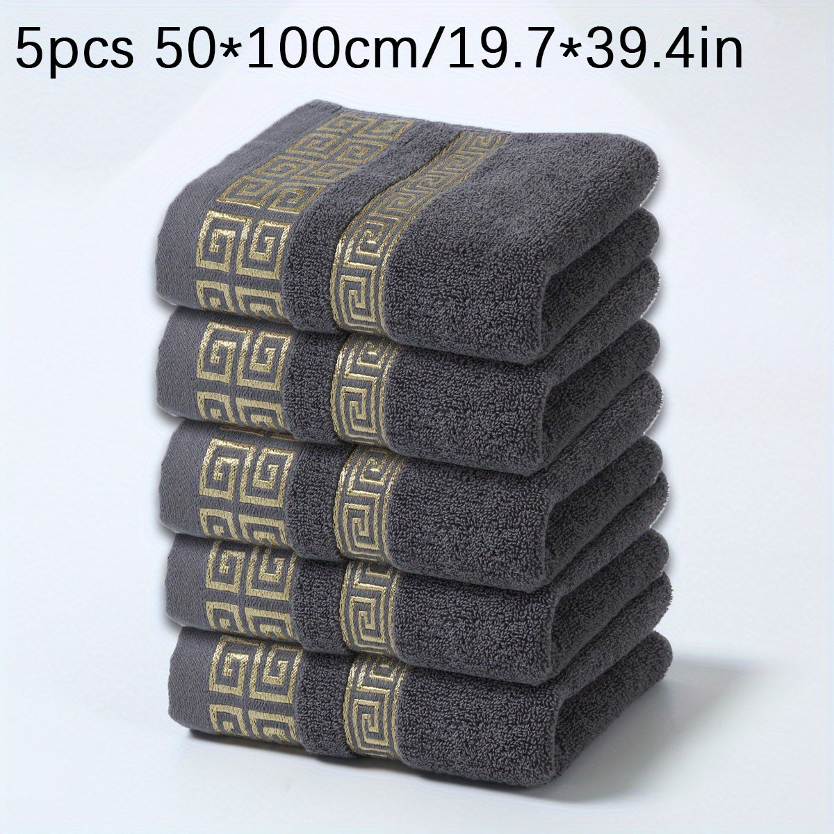 Cotton Hand Towels Soft Absorbent Embroidered for Couples or Valentine's 34x75cm or 50x100cm