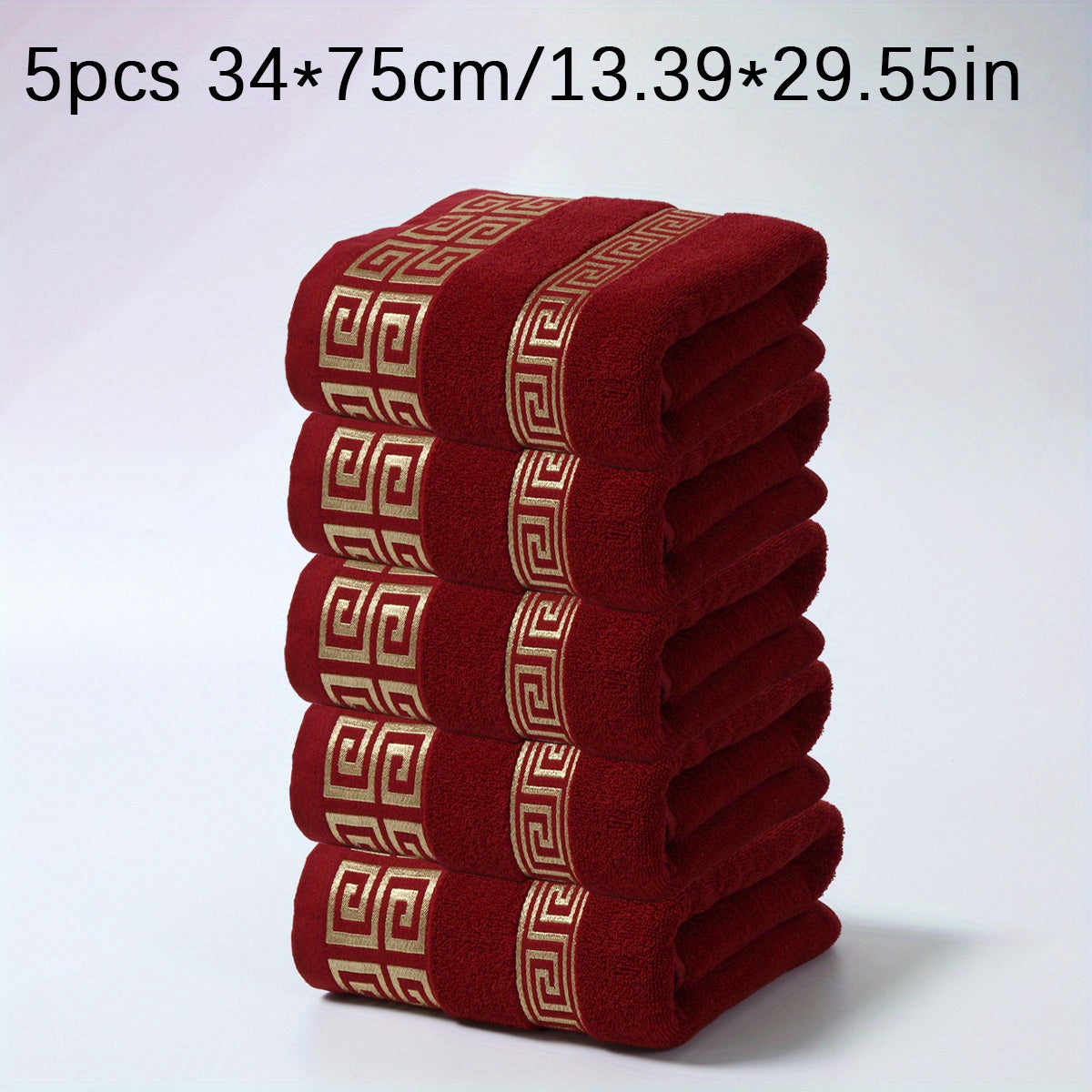 Cotton Hand Towels Soft Absorbent Embroidered for Couples or Valentine's 34x75cm or 50x100cm