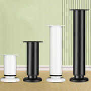 Telescopic Steel Furniture Leg Adjustable Height Black or White for Beds Sofas Tables