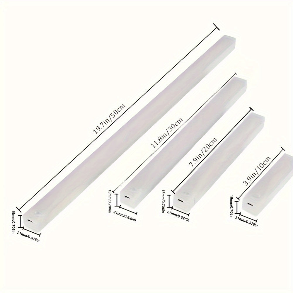 Rechargeable LED Motion Sensor Light Bar for Indoor Use White Plastic Energy Efficient