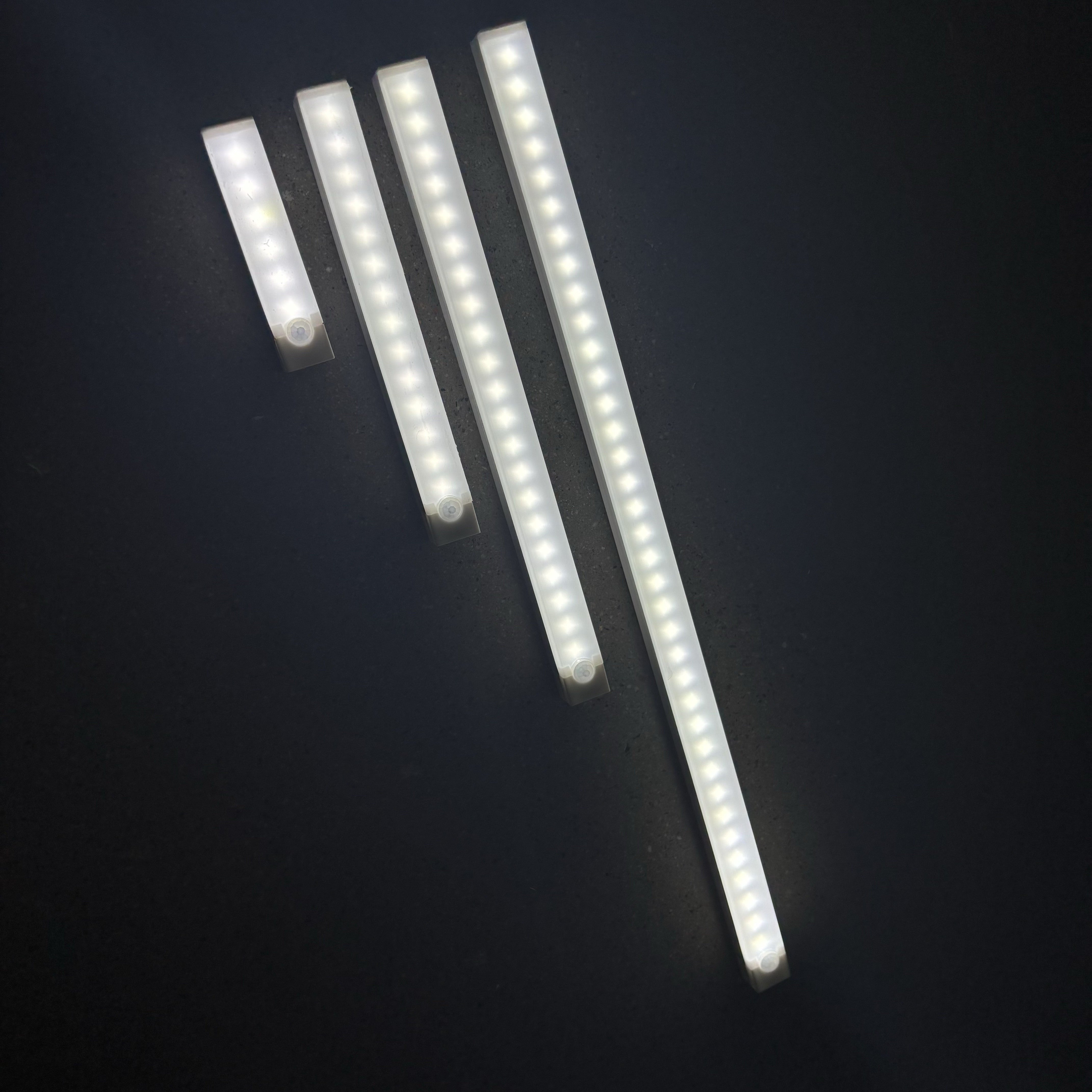 Rechargeable LED Motion Sensor Light Bar for Indoor Use White Plastic Energy Efficient