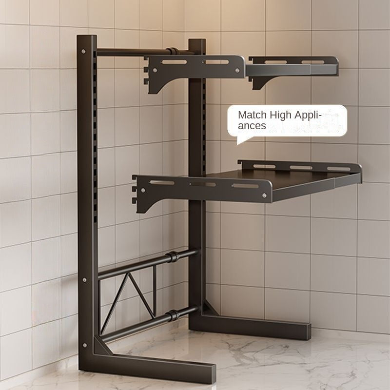 Expandable Metal Kitchen Shelf Rack for Microwave and Appliances