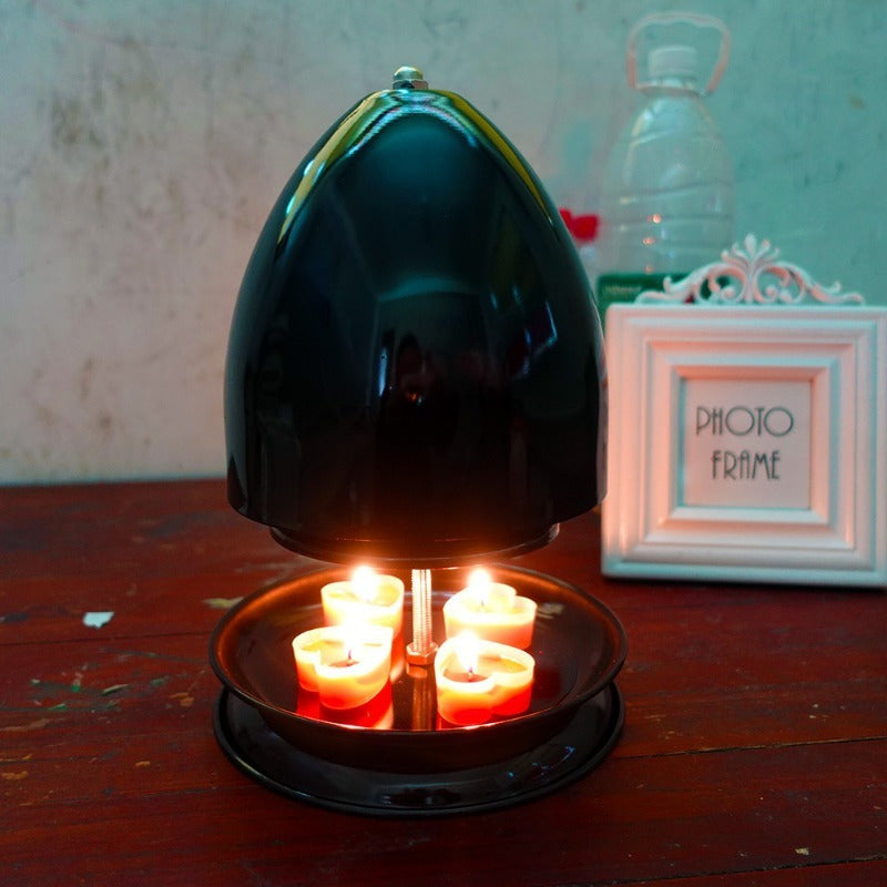 Портативный металлический нагреватель для свечей для использования на улице, без батареи, теплое сияние, кемпинг