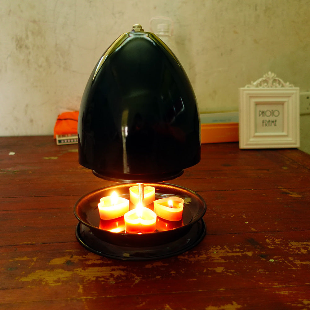 Портативный металлический нагреватель для свечей для использования на улице, без батареи, теплое сияние, кемпинг