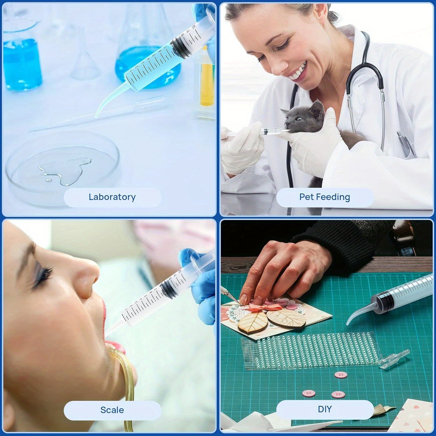 Зубные ирригаторы 12 мл одноразовые прозрачные с изогнутым наконечником для ухода за полостью рта