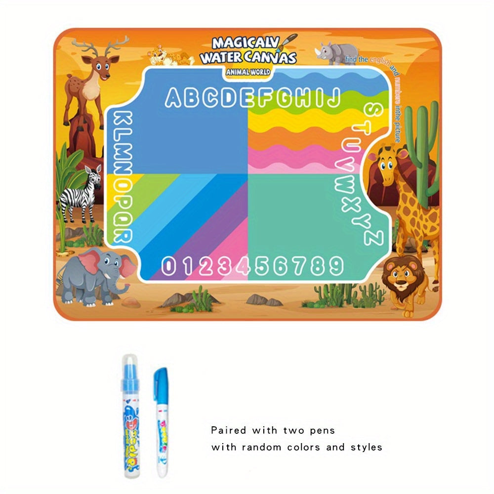 Bolalar uchun qayta ishlatiladigan kanvas mat, qish va Ramazon davrida qiziqarli chizish tajribasi uchun aralash ranglarda portativ san'at o'yinchoq.