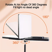 10-Inch LED Flat Panel Light with Adjustable Tripod Stand Dimmable USB Powered for Photography and Streaming