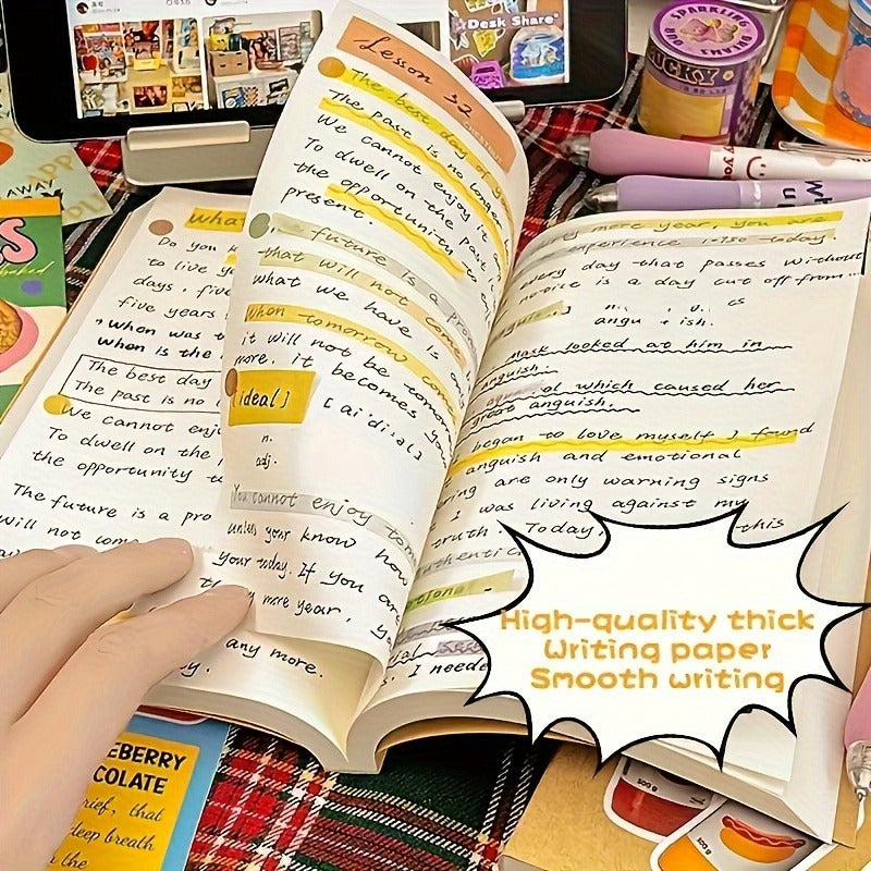 Толстый 256-страничный блокнот с дизайном в винтажном стиле и искусственной кожаной обложкой - отлично подходит для рисования, каракулей и офисного использования.