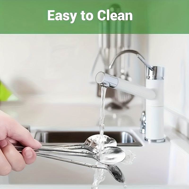 Juego de cucharas de acero inoxidable 8 mangos largos para remover y servir utensilios de cocina