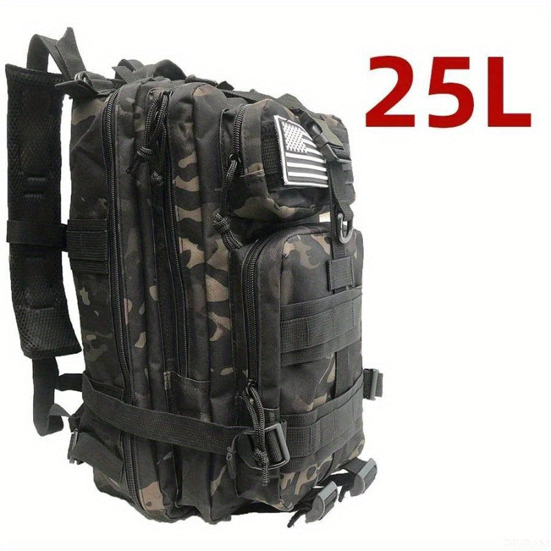 Mochila impermeable de nylon para hombres para acampar, senderismo, trekking y pesca 25L 50L