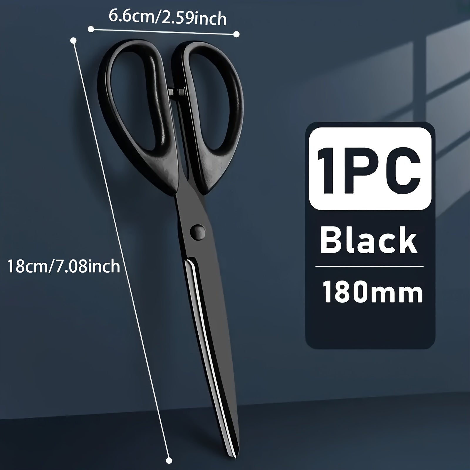 Stainless Steel Scissors for Ages 14+ Rust-Resistant Non-Stick Coating Home Office Art