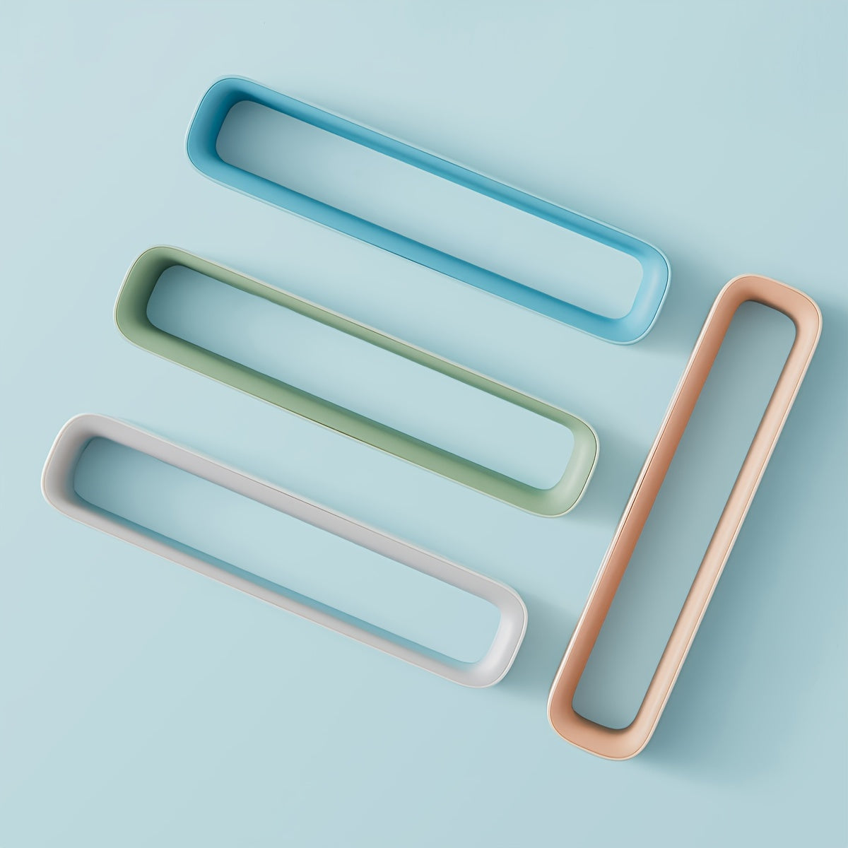 Wall-Mounted Bathroom Slipper Rack Plastic Organizer Space-Saving Assorted Colors