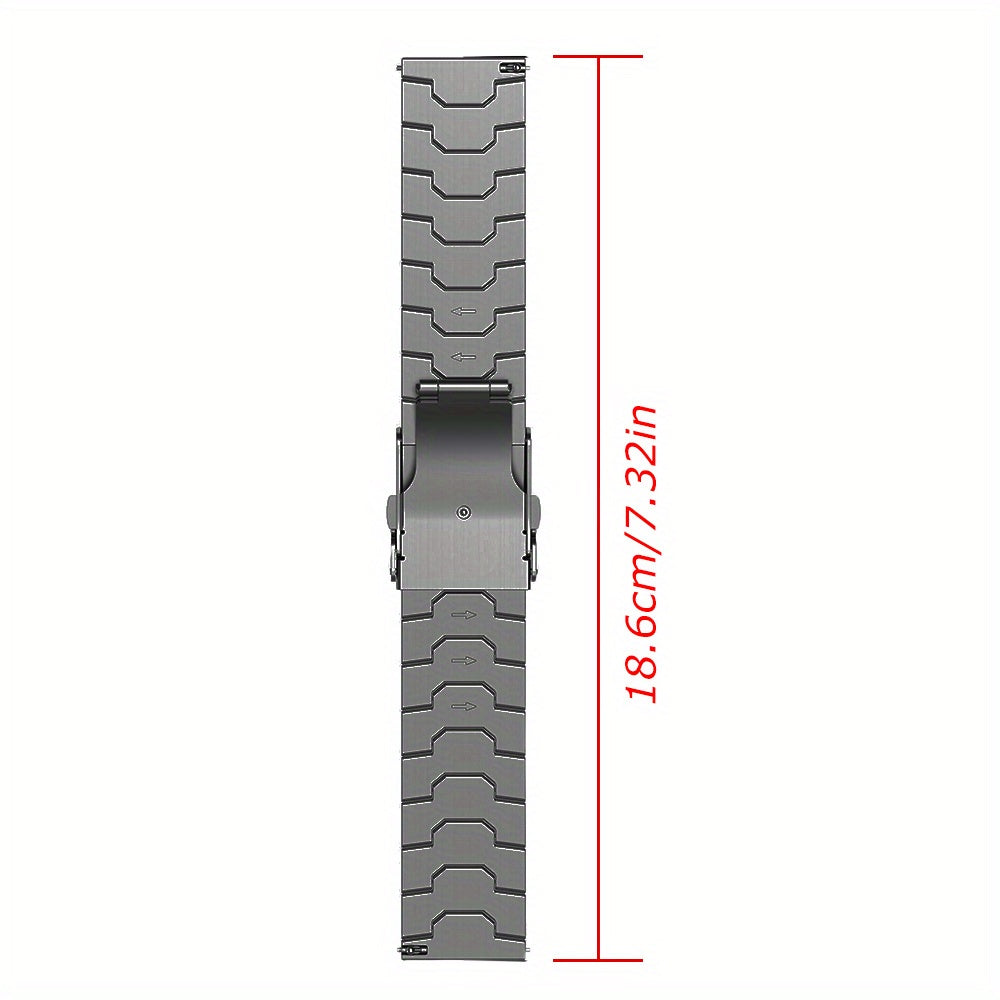 Titanium Metal Watch Band 22mm for Huawei Watch 4/Pro GTR 4/3 Pro Samsung Galaxy Watch 3 45mm Adjustable Stylish
