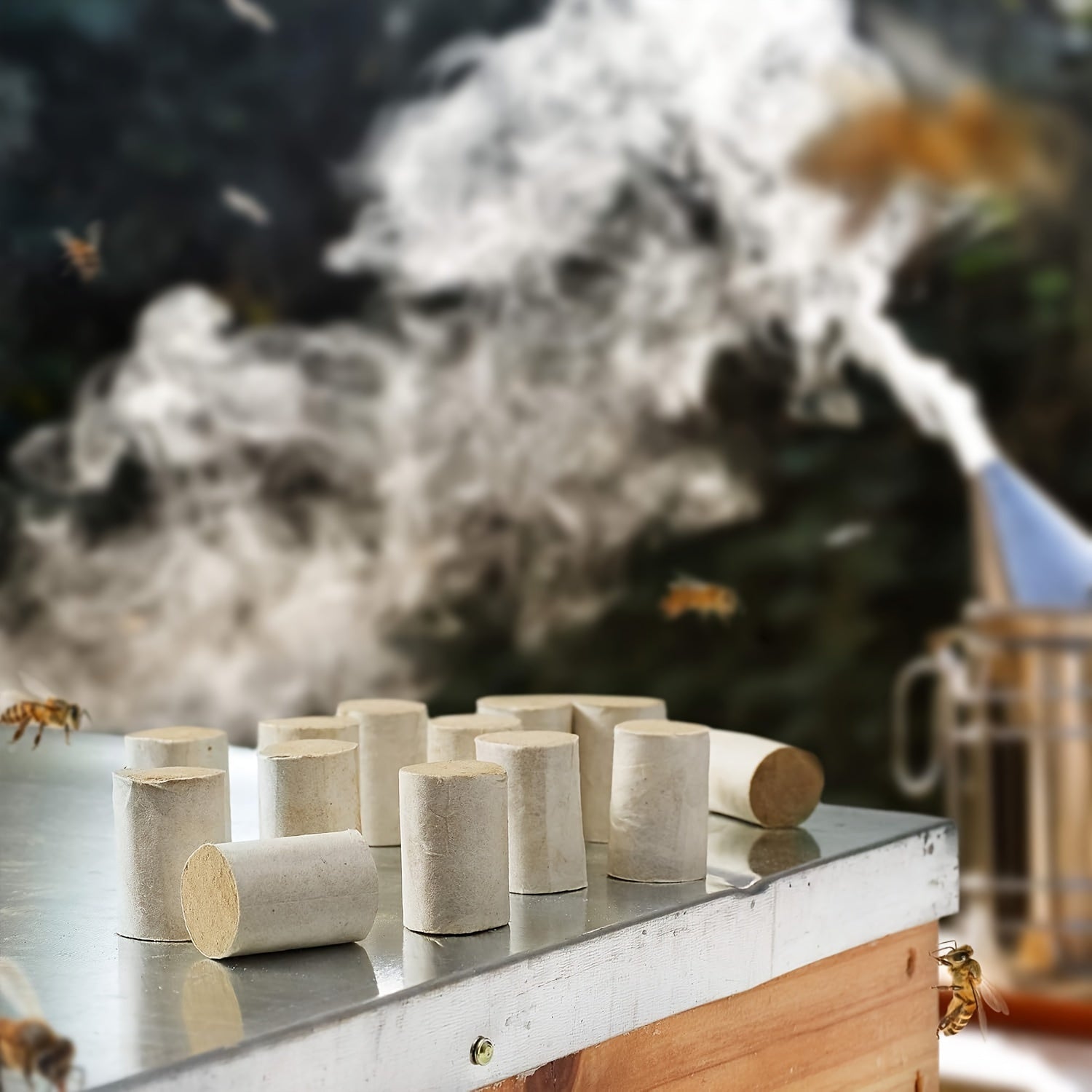 Natural Bees Smoke Granules for Calming Beehives 54 Pieces 1.78x2.67cm Beekeeping Supplies