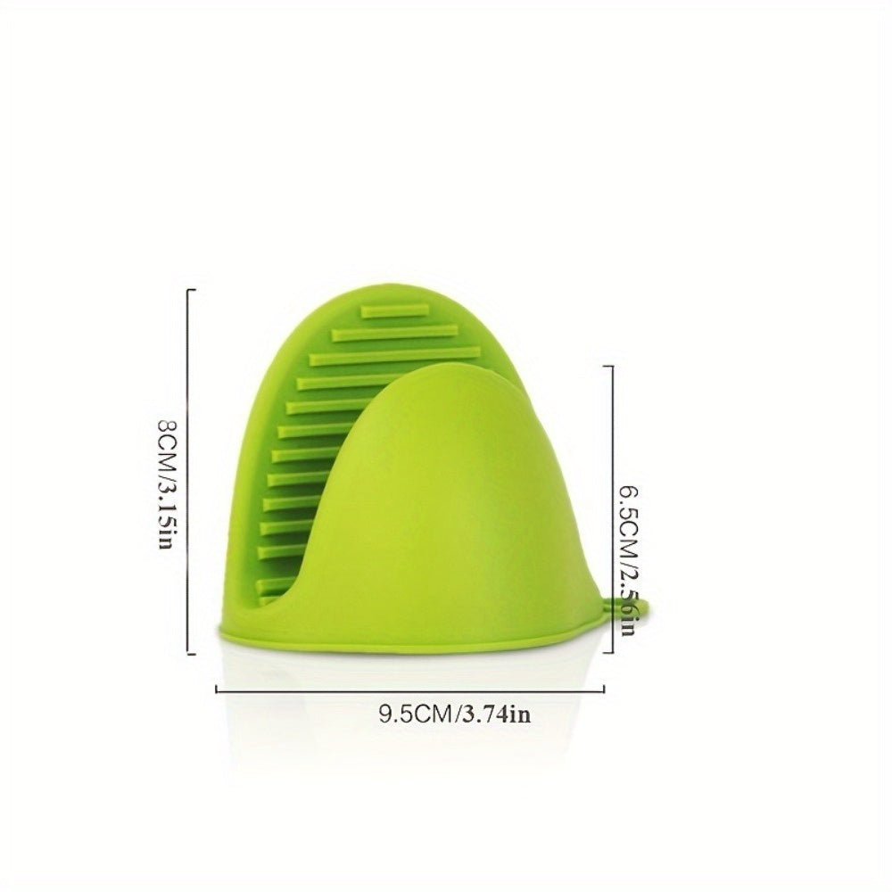 Pair Silicone Pot Holder Gloves Non-slip Heat-Resistant Kitchen Baking Cooking