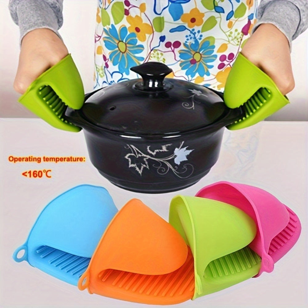 Silicone Pot Holder Clips Set of 1 Heat-Resistant Non-Slip Grip for Bowls Ovens Microwaves