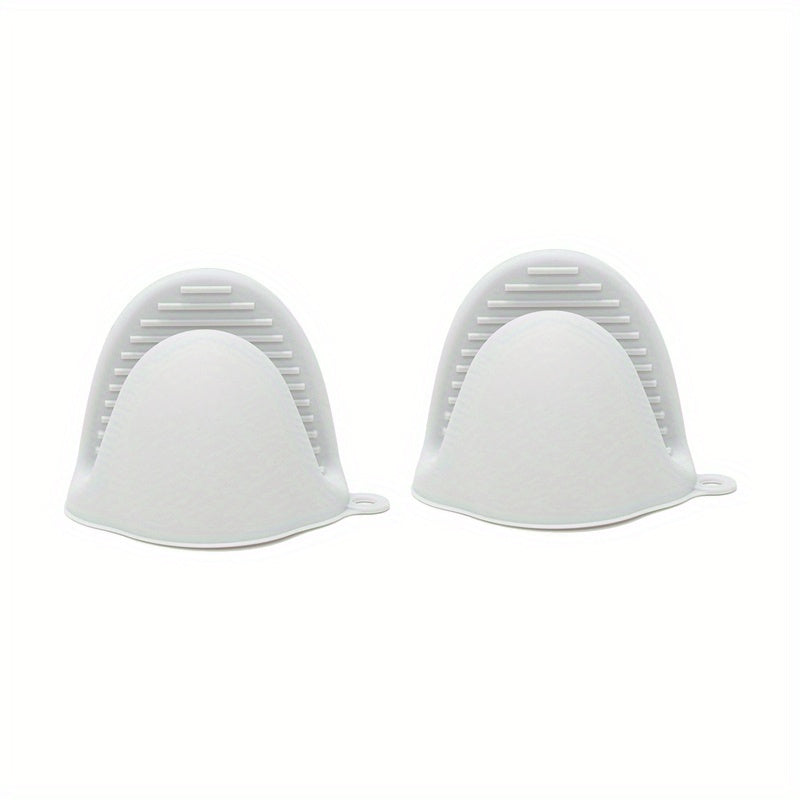 Pair Silicone Pot Holder Gloves Non-slip Heat-Resistant Kitchen Baking Cooking