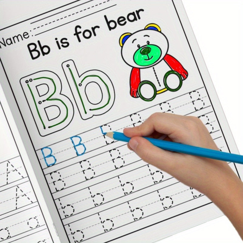Educational Book for Kids Ages 5+ Alphabet Learning Activities English Language Development