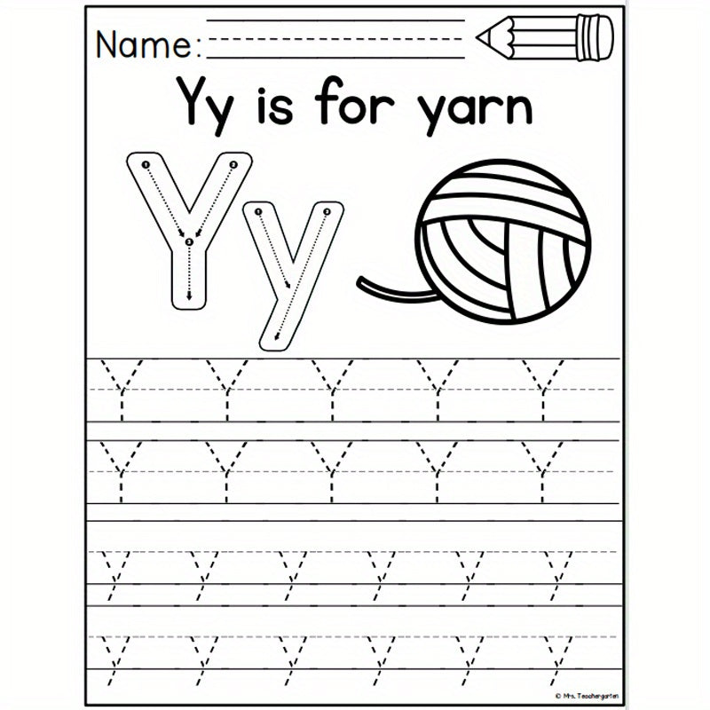 Educational Book for Kids Ages 5+ Alphabet Learning Activities English Language Development