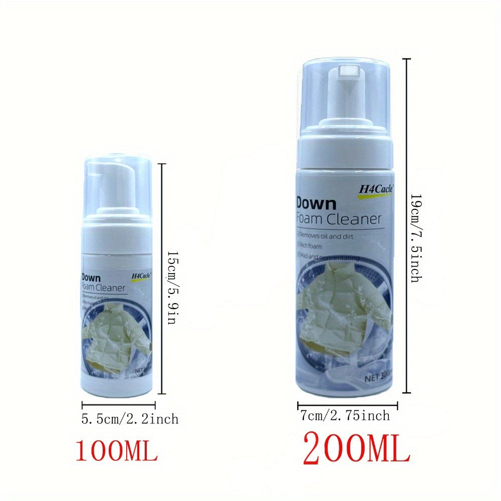 HCook No-Rinse Mat O'chiruvchi Sprey 200ML - Tovuq palto va uy uchun sitrik kislota bilan chuqur tozalovchi dog' o'chiruvchi - Tez quriydigan, suv ishlatmaydigan tozalovchi ko'pik kiyimlar va mebel uchun - Bir marta silashda dog'larni olib tashlaydi